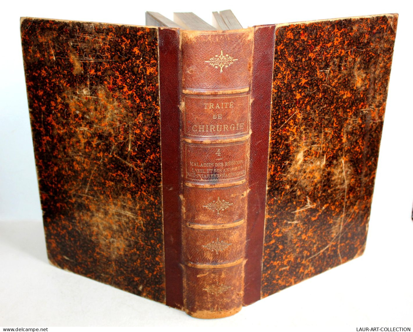 MEDECINE TRAITE DE CHIRURGIE DUPLAY RECLUS T4 MALADIE DE L'OEIL NEZ PHARYNX 1898 / ANCIEN LIVRE XIXe SIECLE (1803.220) - Salud