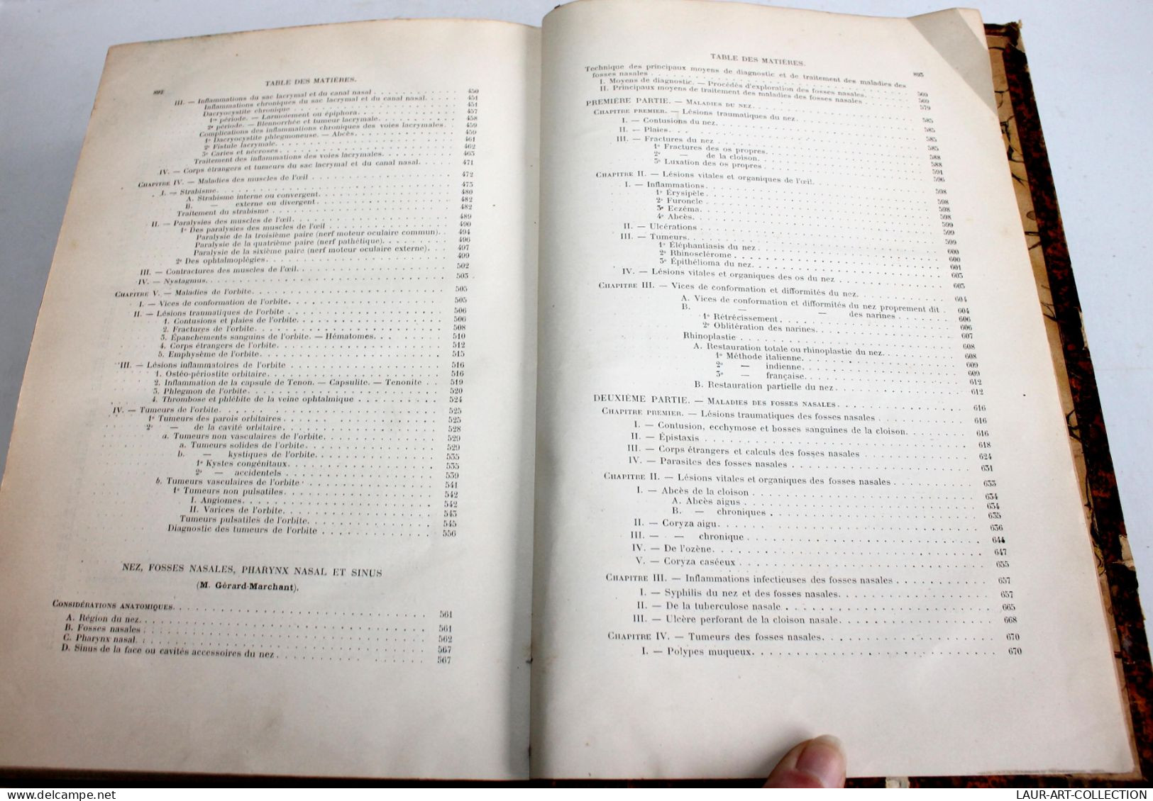 MEDECINE TRAITE DE CHIRURGIE DUPLAY RECLUS T4 MALADIE DE L'OEIL NEZ PHARYNX 1898 / ANCIEN LIVRE XIXe SIECLE (1803.220)