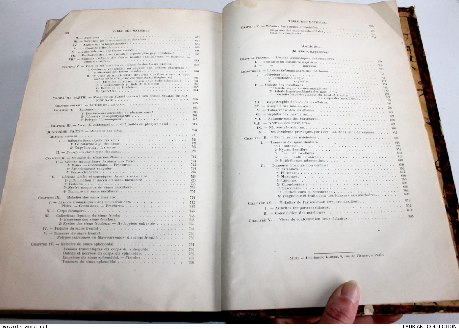 MEDECINE TRAITE DE CHIRURGIE DUPLAY RECLUS T4 MALADIE DE L'OEIL NEZ PHARYNX 1898 / ANCIEN LIVRE XIXe SIECLE (1803.220)