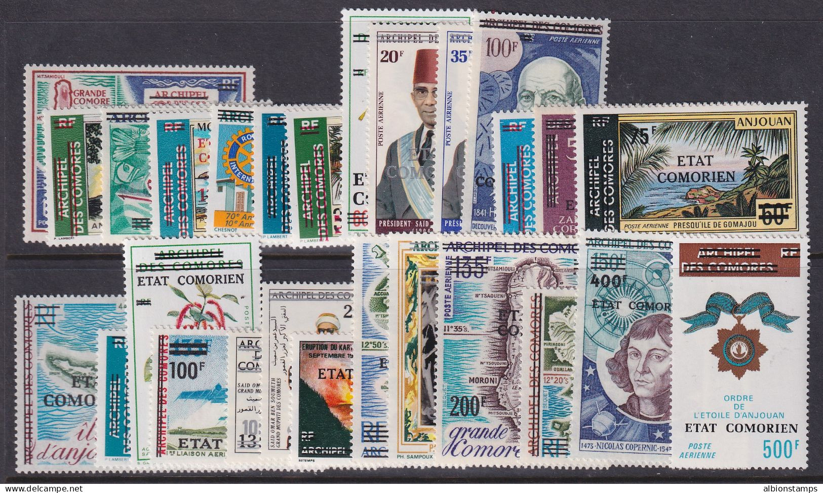 Comoros, Scott C69-C95, MLH - Unused Stamps