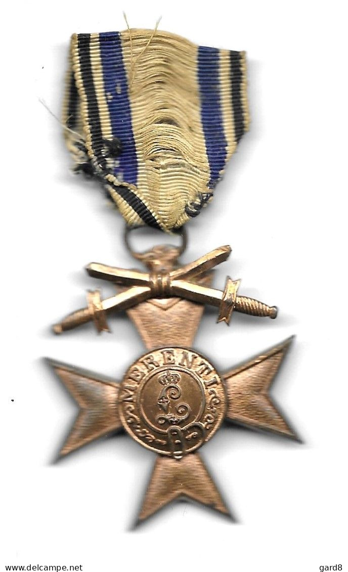 Croix Du Mérite Militaire Bavarois (3ème Classe) Avec Glaives  - WWI - Allemagne