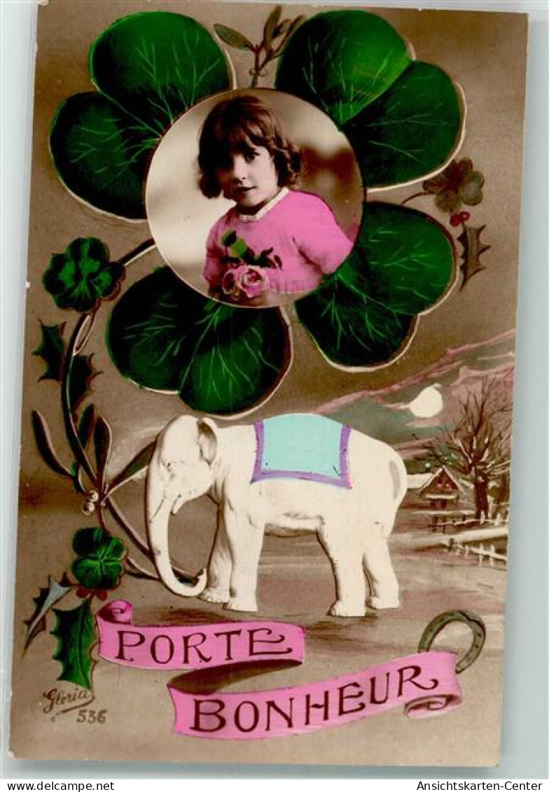 39626004 - Kind Elefant Hufeisen Gluecksbringer Porte Bonheur Gloria Nr.536 - Exposiciones
