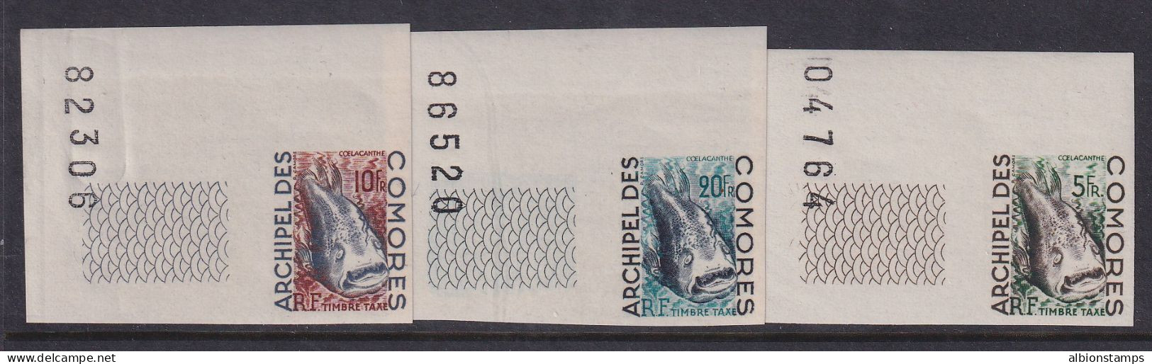 Comoros, Scott J3-J5, MNH IMPERFORATE - Ongebruikt