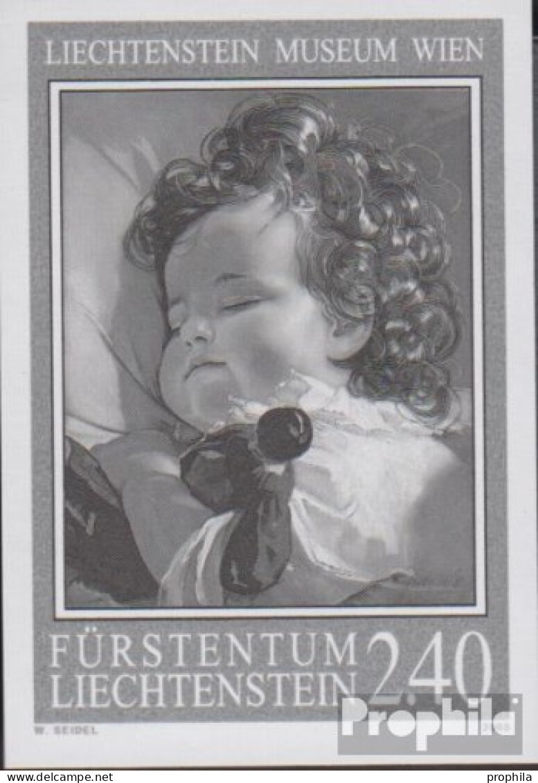 Liechtenstein 1471S (kompl.Ausg.) Schwarzdruck Postfrisch 2008 Gemälde - Unused Stamps