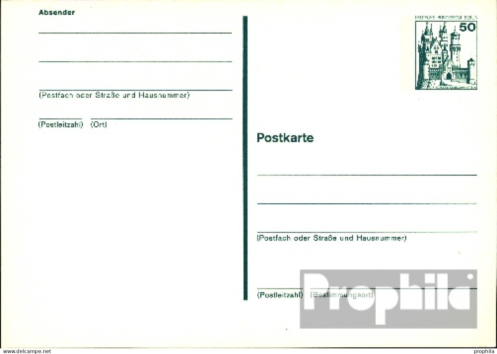 Berlin (West) P109 Amtliche Postkarte Gebraucht 1979 Burgen U. Schlösser - Altri & Non Classificati