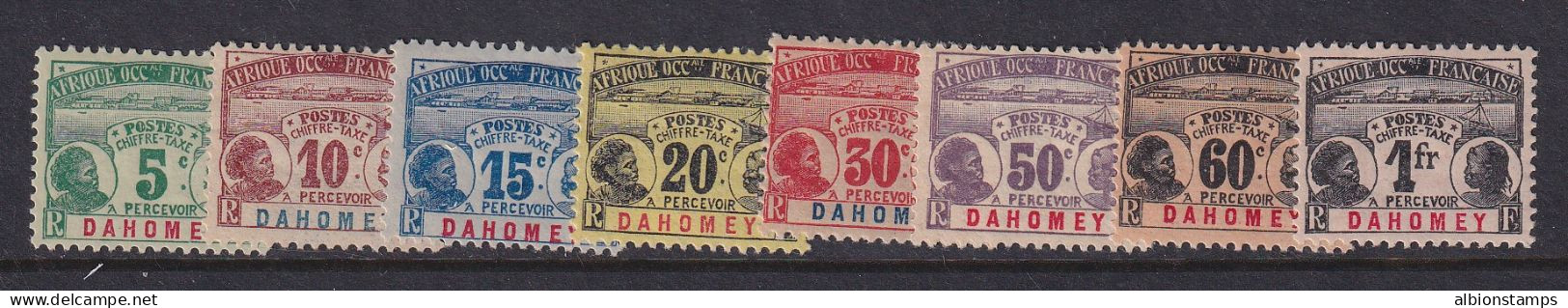 Dahomey, Scott J1-J8 (Yvert TT1-TT8), MHR - Nuevos