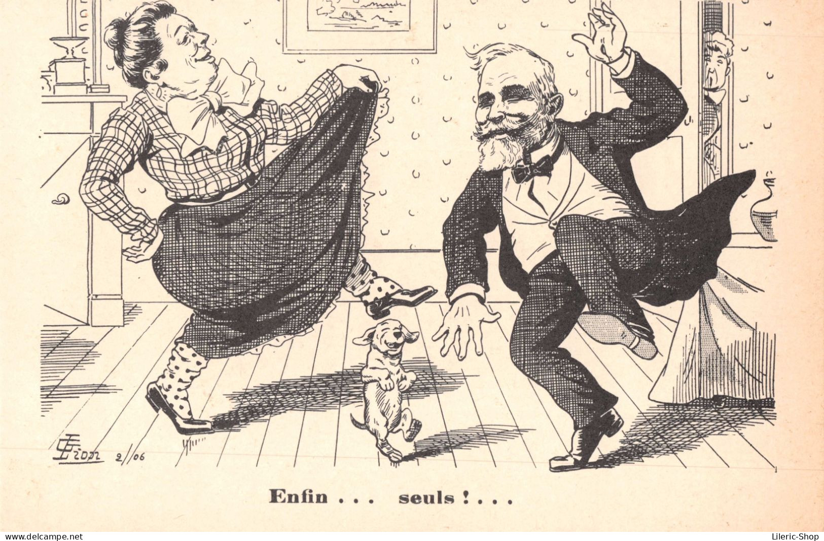 Le Président Emile Loubet à La Fin De Son Septennat Le 18 Février 1906 - Illustrateur G. LION - 1906 CPA - Satirical