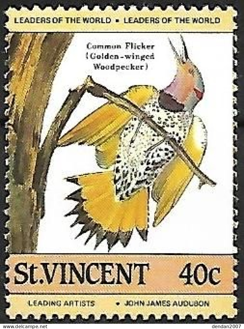 St Vincent - : MNH **  1985 : Northern Flicker  -  Colaptes Auratus - Specht- & Bartvögel