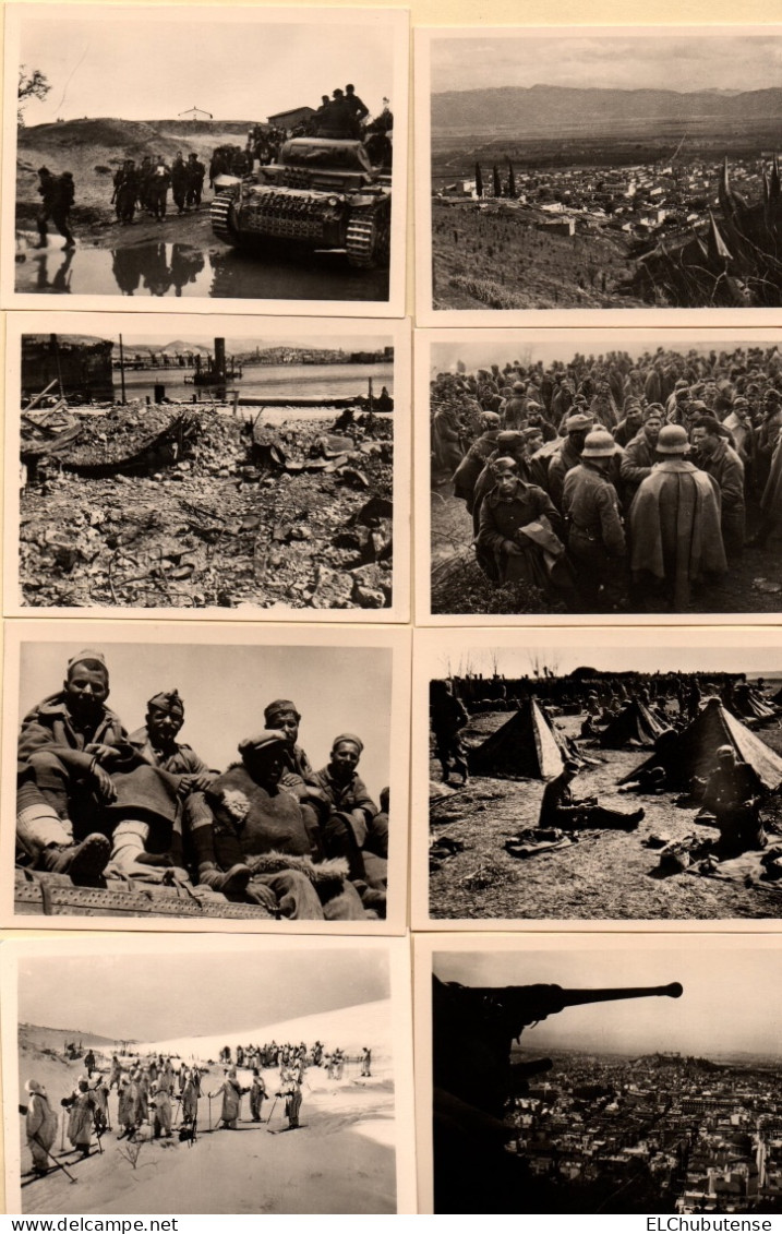 Lot photos soldats allemands char avions artillerie Grèce Norvège  guerre 39-45 WW2