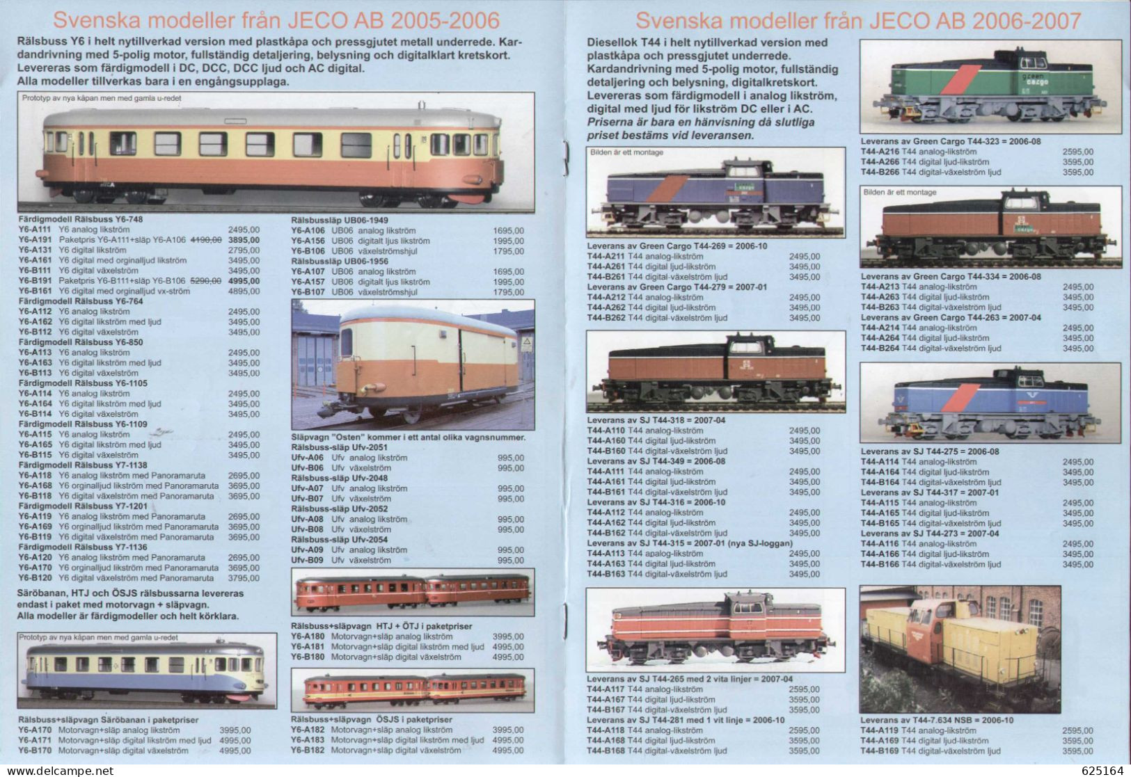 Catalogue JECO AB 2005-07  Nyheter Exakt Modell I Skala  HO 1/87  - En Suédois - Zonder Classificatie