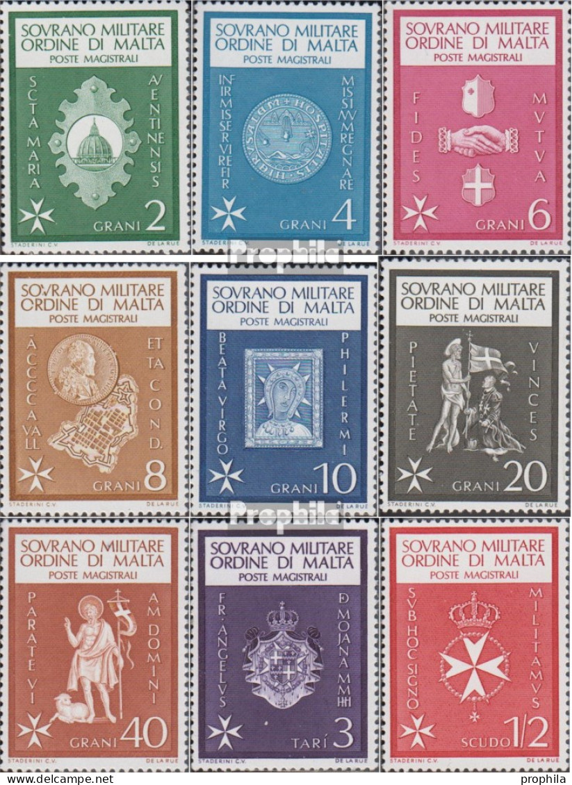 Malteserorden (SMOM) Kat-nr.: 1-9 (kompl.Ausg.) Postfrisch 1966 Verschiedene Themen - Malta (Orden Von)