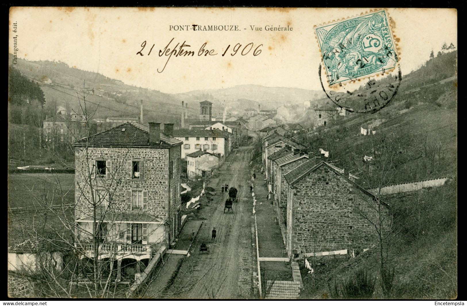 CPA - Carte Postale - France - Pont Trambouze - Vue Générale (CP24685) - Cours-la-Ville