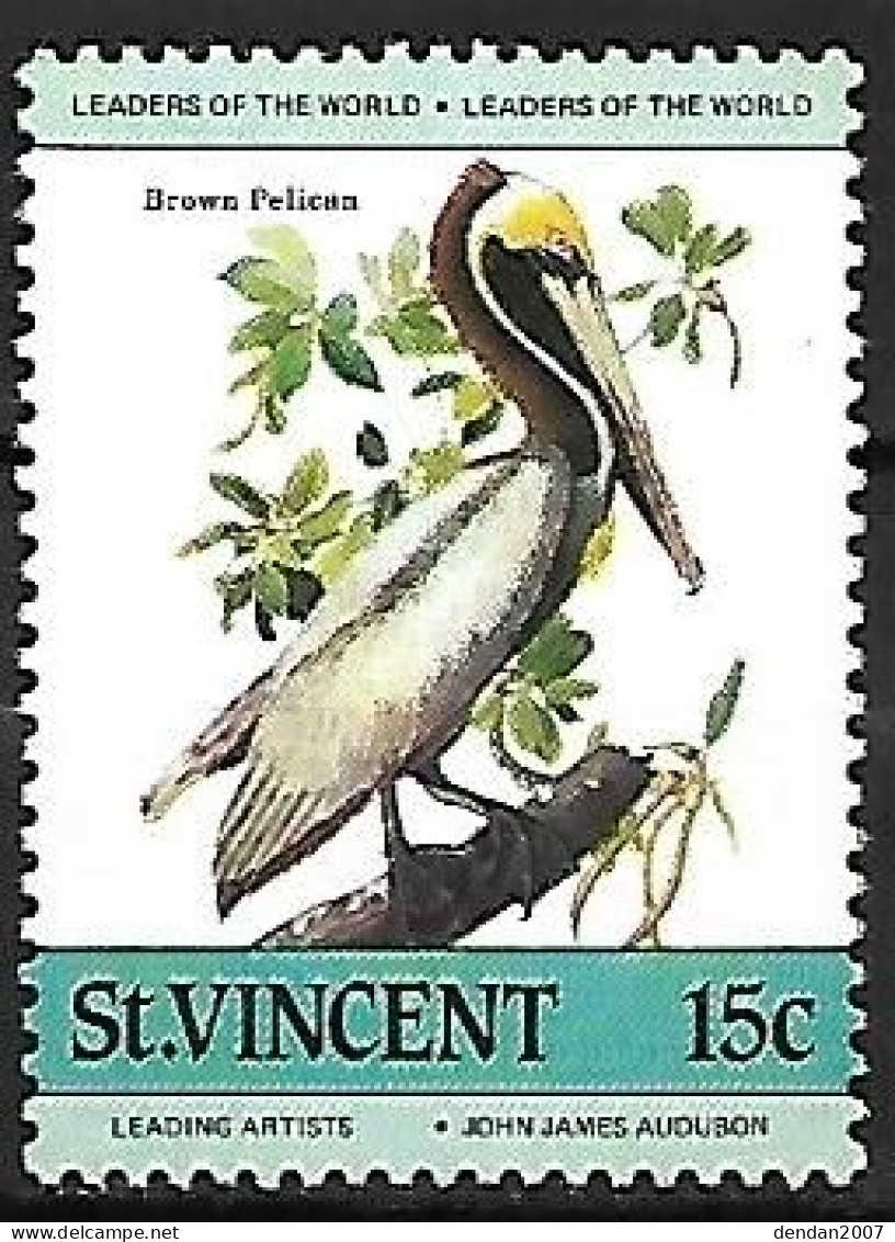 St Vincent - : MNH **  1985 :    Brown Pelican  -  Pelecanus Occidentalis - Pelikane