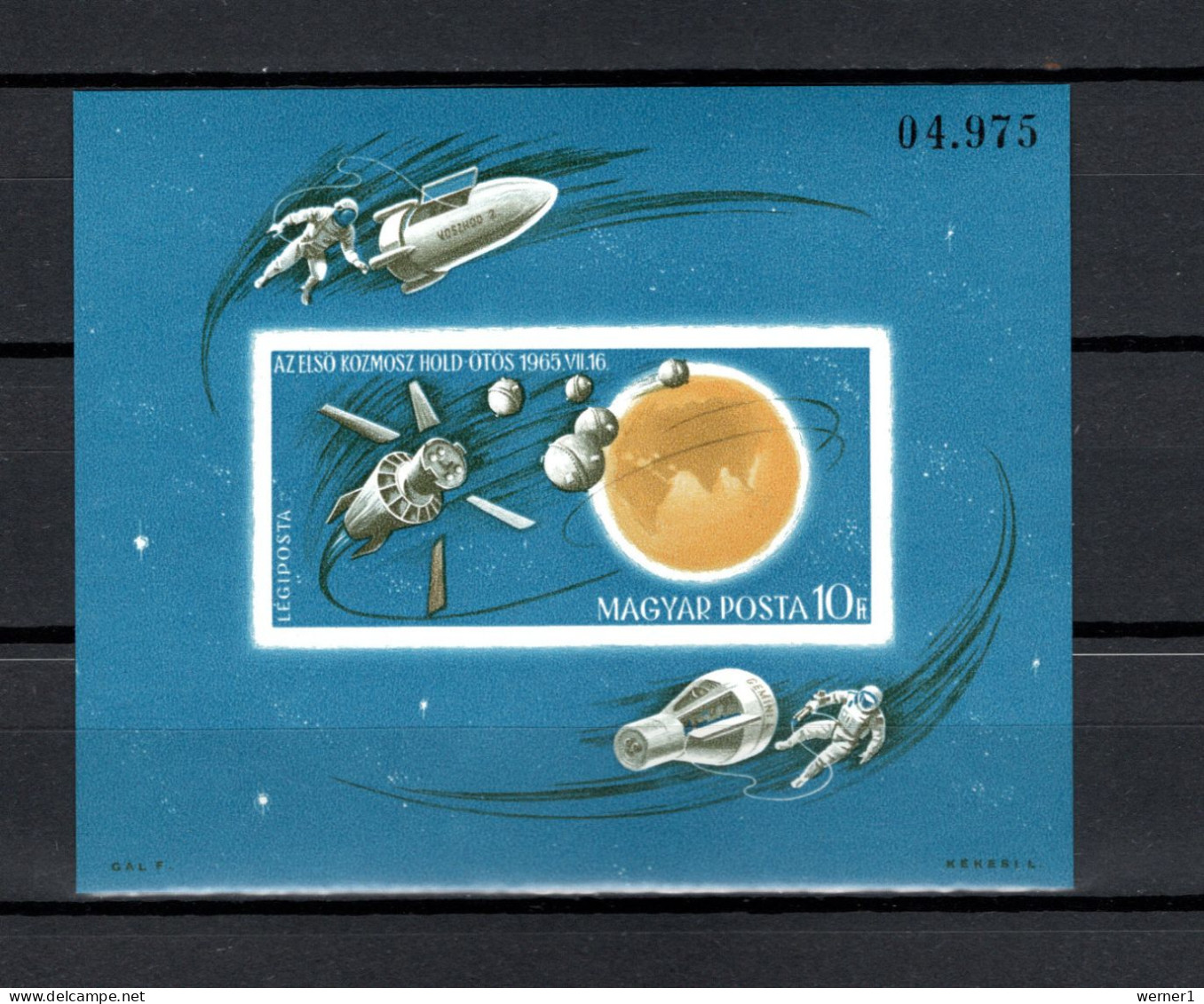Hungary 1965 Space Research S/s Imperf. MNH -scarce- - Europe