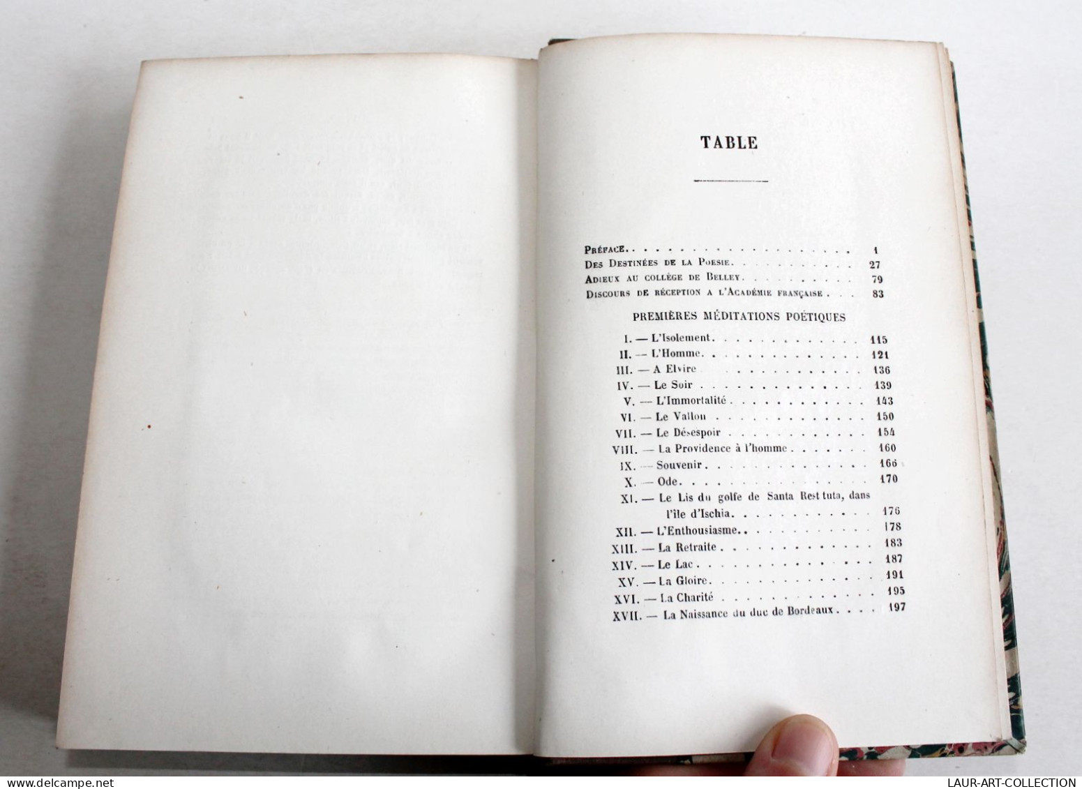 OEUVRES DE LAMARTINE, PREMIERES MEDITATIONS POETIQUES, LA MORT DE SOCRATE 1884 / ANCIEN LIVRE XIXe SIECLE (1803.227) - 1801-1900