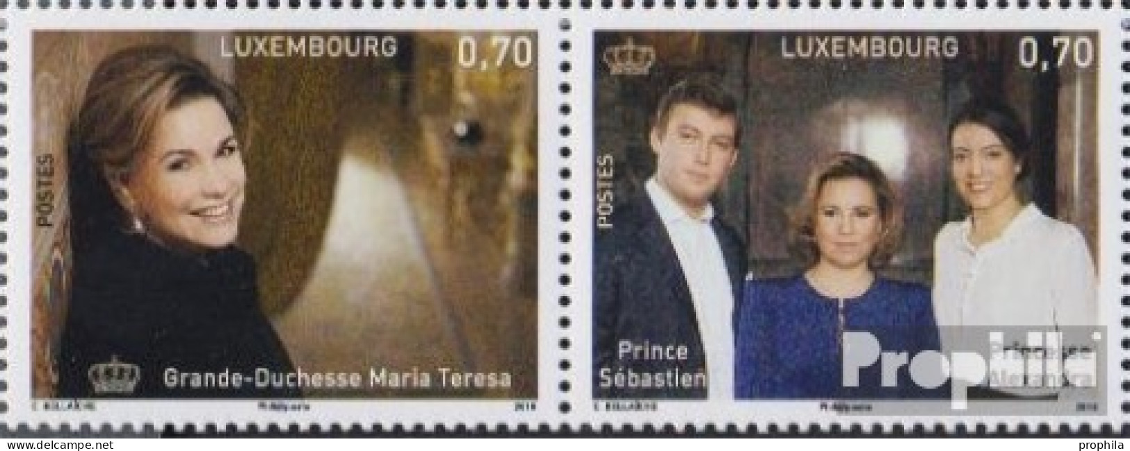 Luxemburg 2079-2080 Paar (kompl.Ausg.) Postfrisch 2016 Maria Teresa Von Luxemburg - Ungebraucht