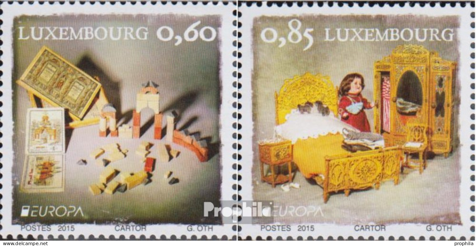 Luxemburg 2054-2055 (kompl.Ausg.) Postfrisch 2015 Historisches Spielzeug - Nuevos