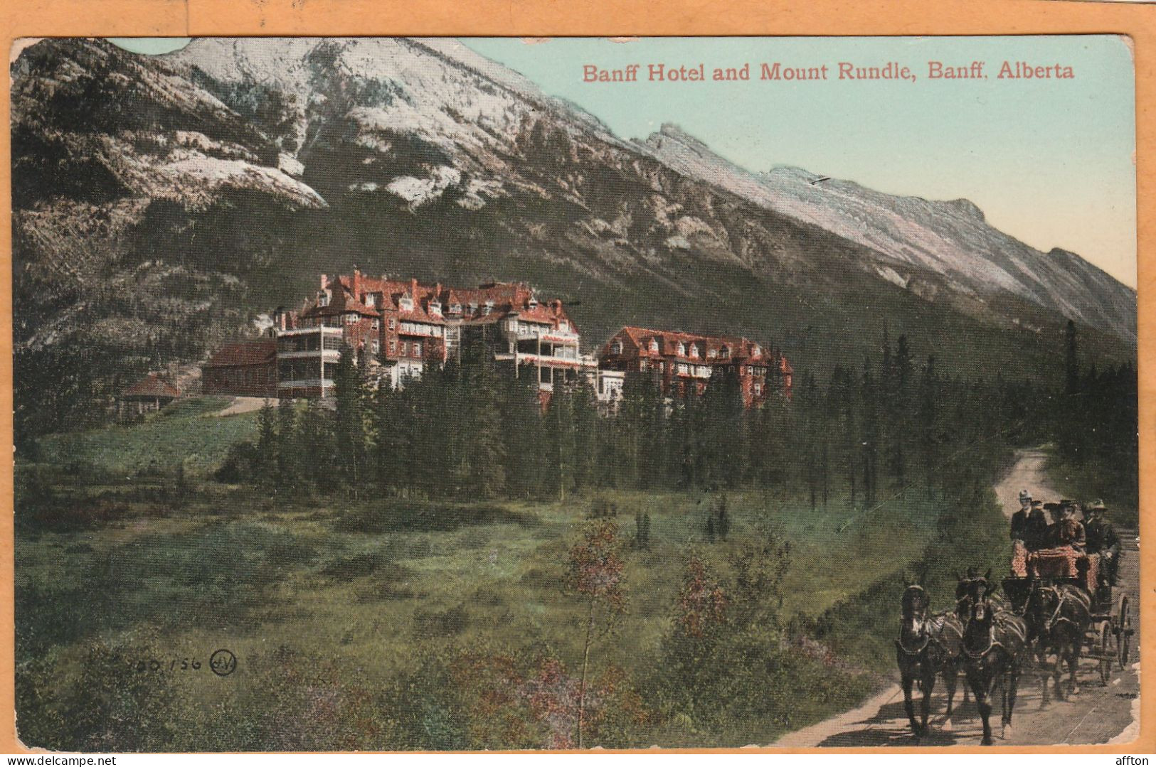 Banff Hotel Canada 1910 Postcard - Banff