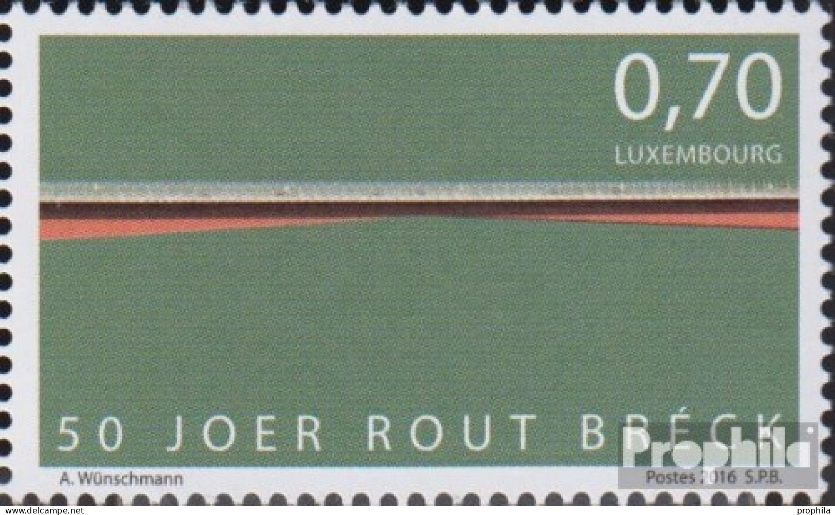 Luxemburg 2102 (kompl.Ausg.) Postfrisch 2016 Route Breck - Nuevos