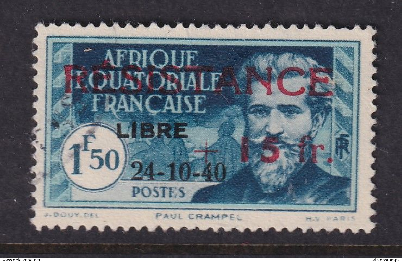 French Equatorial Africa, Scott B23 (Yvert 168), Used - Gebraucht