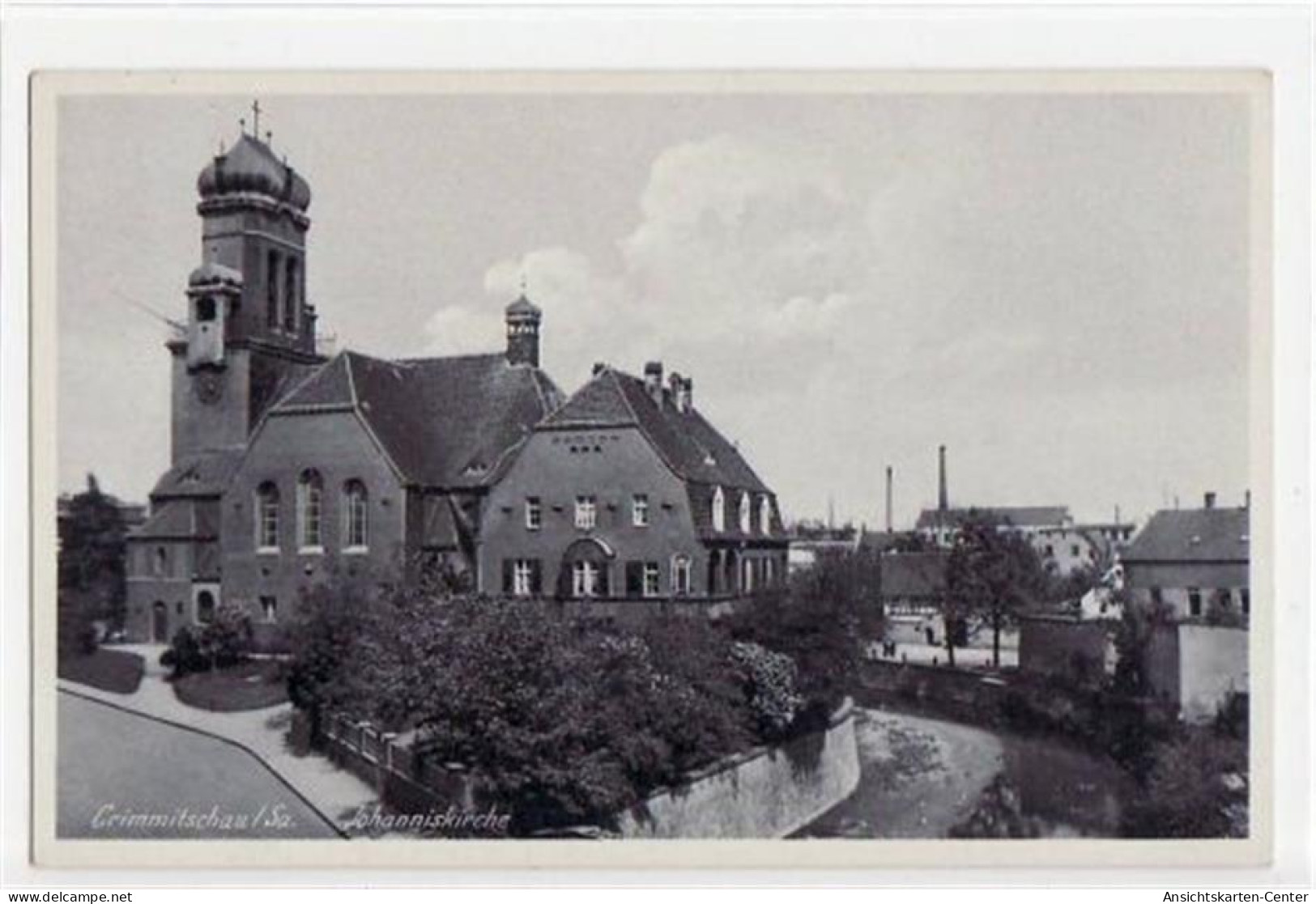 39038904 - Crimmitschau Mit Blick Auf Die Johanniskirche Ungelaufen  Gute Erhaltung. - Crinitzberg