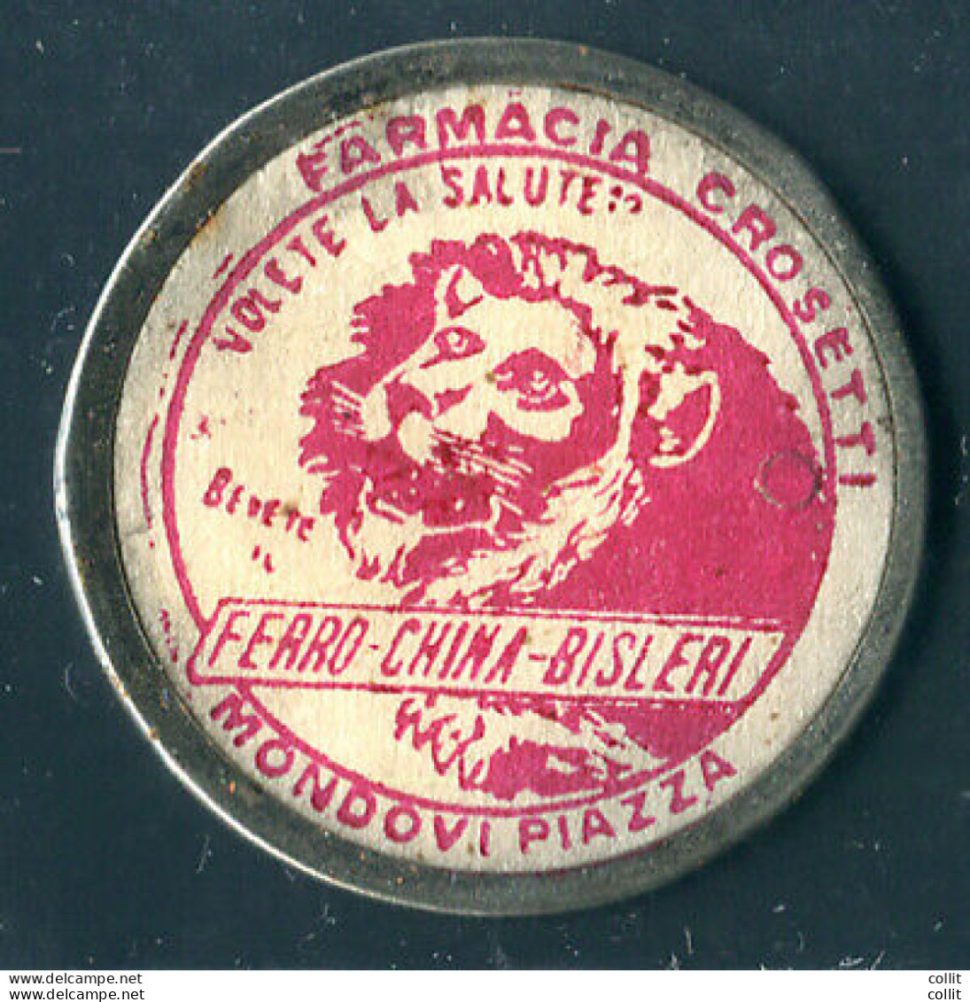 Farmacia Crosetti Leone (rosso Magenta) Gettone Di Necessità - Mint/hinged