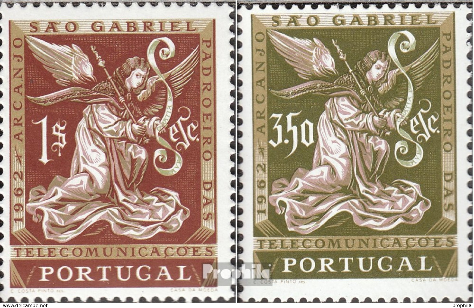 Portugal 915-916 (kompl.Ausg.) Postfrisch 1962 Erzengel Gabriel - Ungebraucht