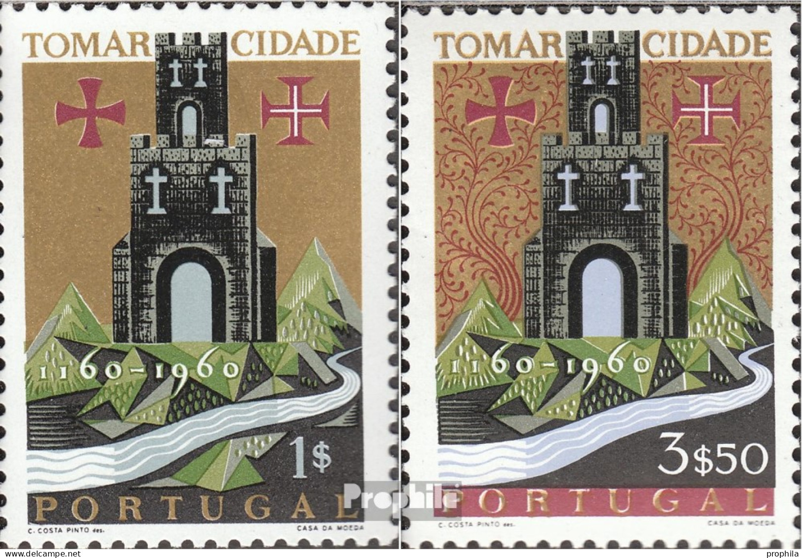 Portugal 910-911 (kompl.Ausg.) Postfrisch 1962 Tomar - Ungebraucht