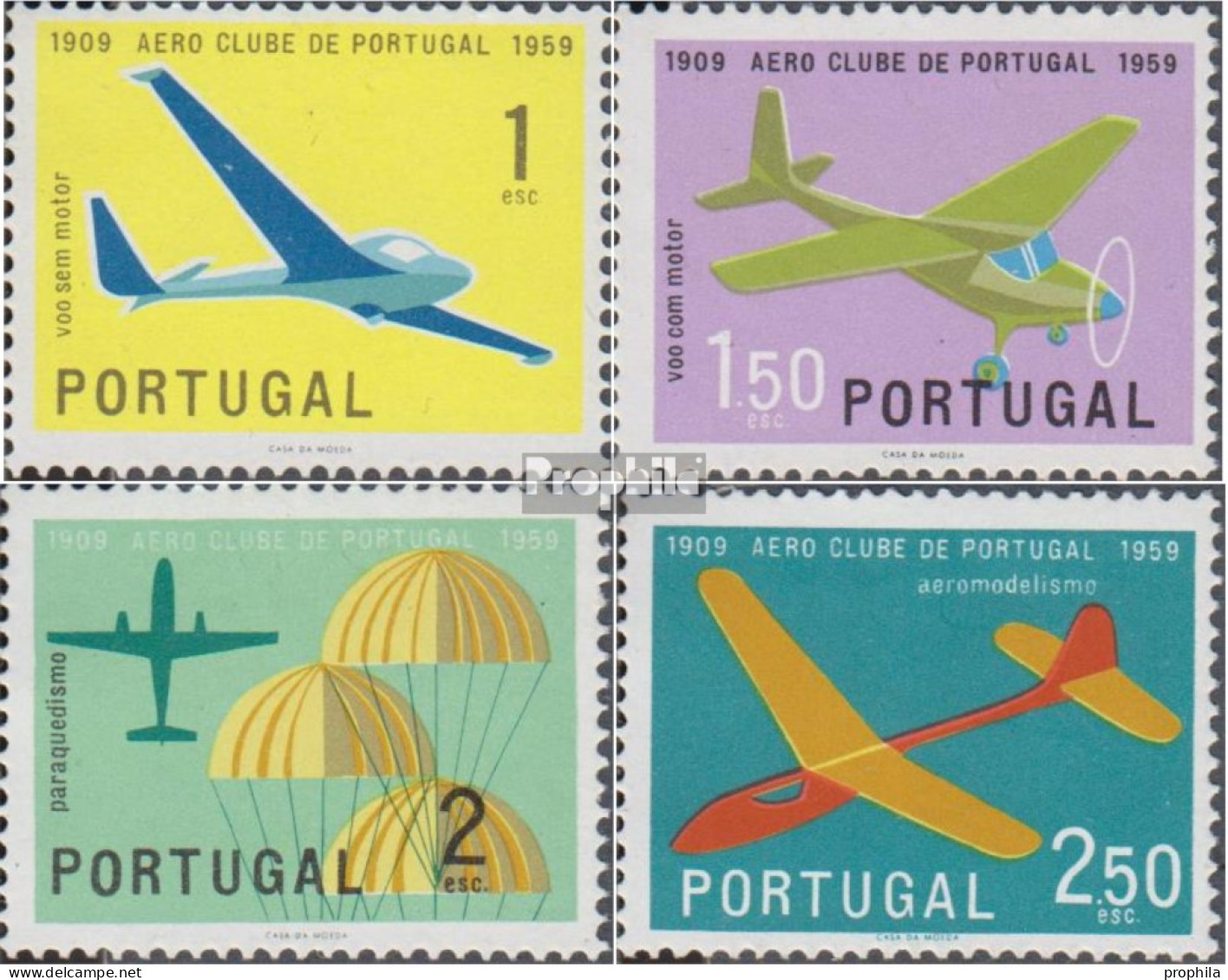 Portugal 883-886 (kompl.Ausg.) Postfrisch 1960 Aeroclub - Ungebraucht