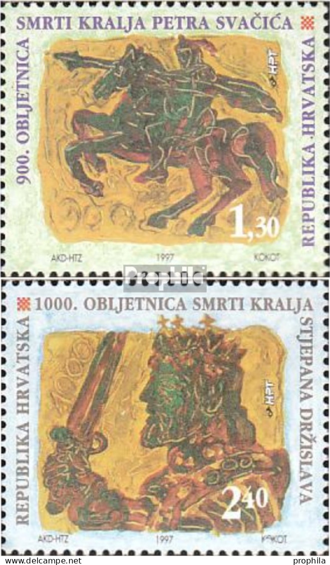 Kroatien 421-422 (kompl.Ausg.) Postfrisch 1997 Kroatische Könige - Croatia