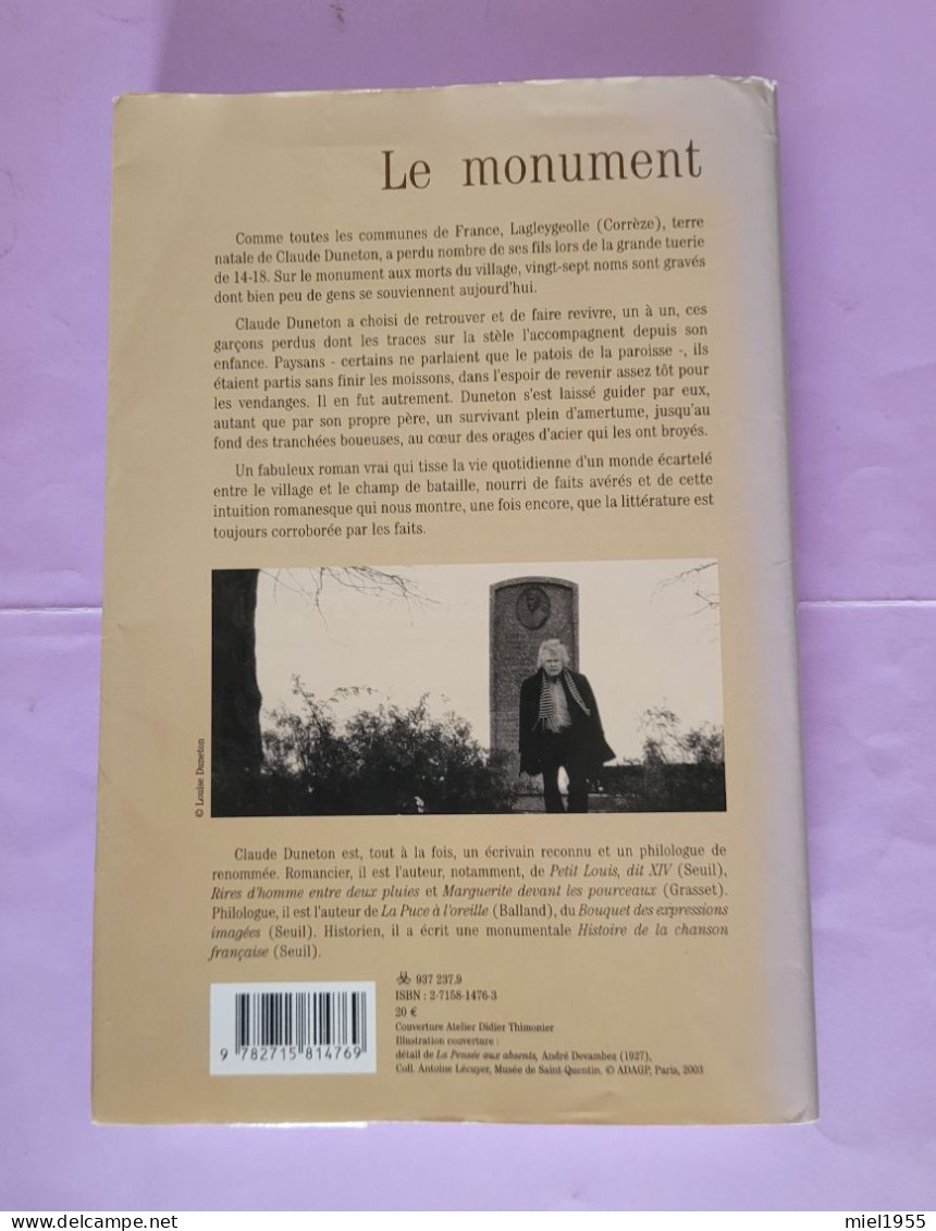 WW1 Claude DUNETON Le Monument BALLAND 2004 (5 Photos) Voir Description - War 1914-18