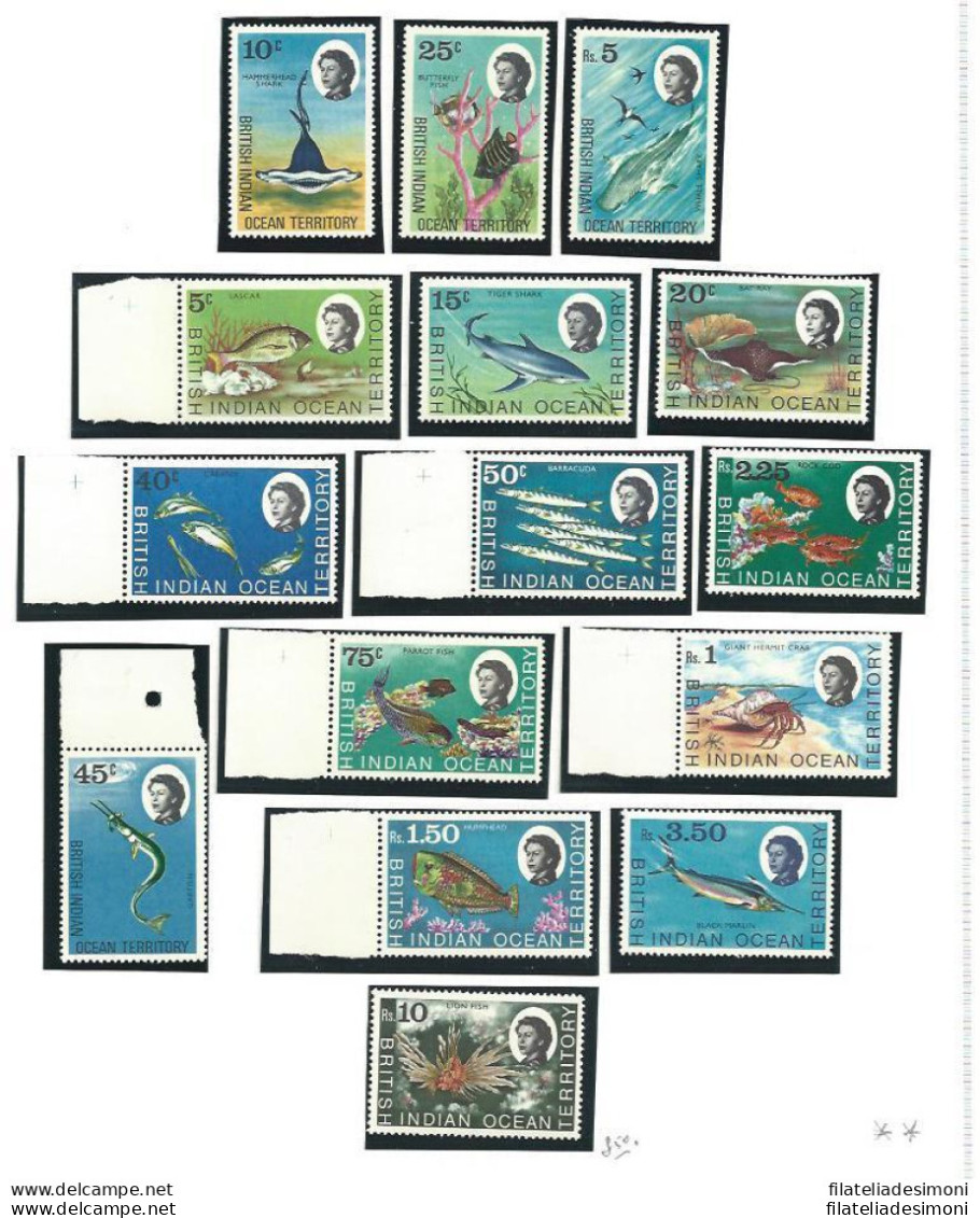 1968-76 OCEAN INDIEN - BIOT, Catalogo Yvert Dal N. 1 Al N. 89 + 2 Foglietti -  C - Collezioni & Lotti