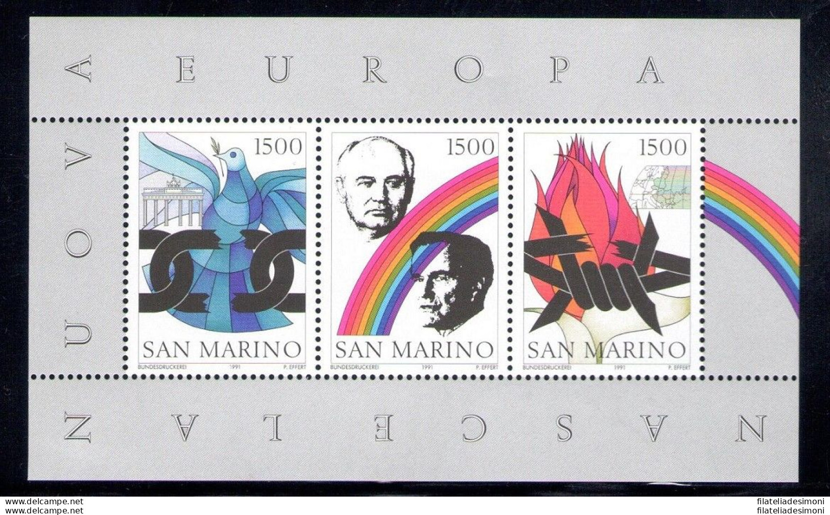 1991 San Marino, Annata Completa , Francobolli Nuovi 23 Valori + 1 Foglietto - M - Komplette Jahrgänge