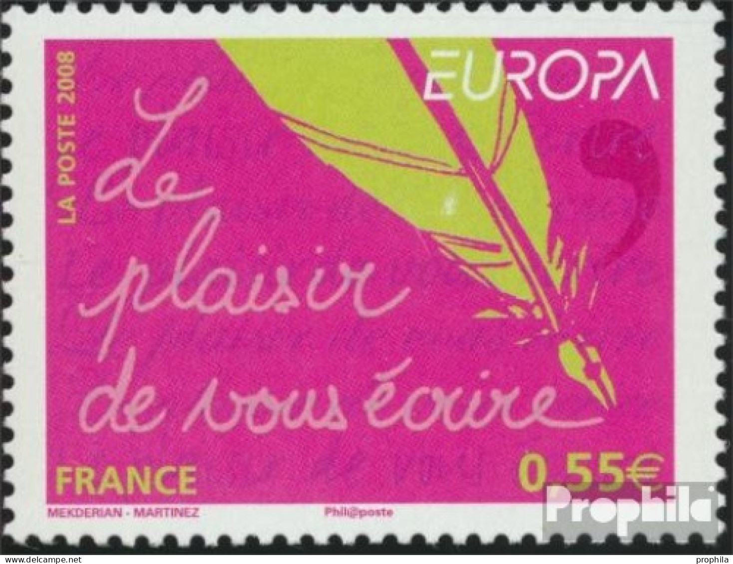 Frankreich 4408 (kompl.Ausg.) Postfrisch 2008 Europa: Der Brief - Neufs