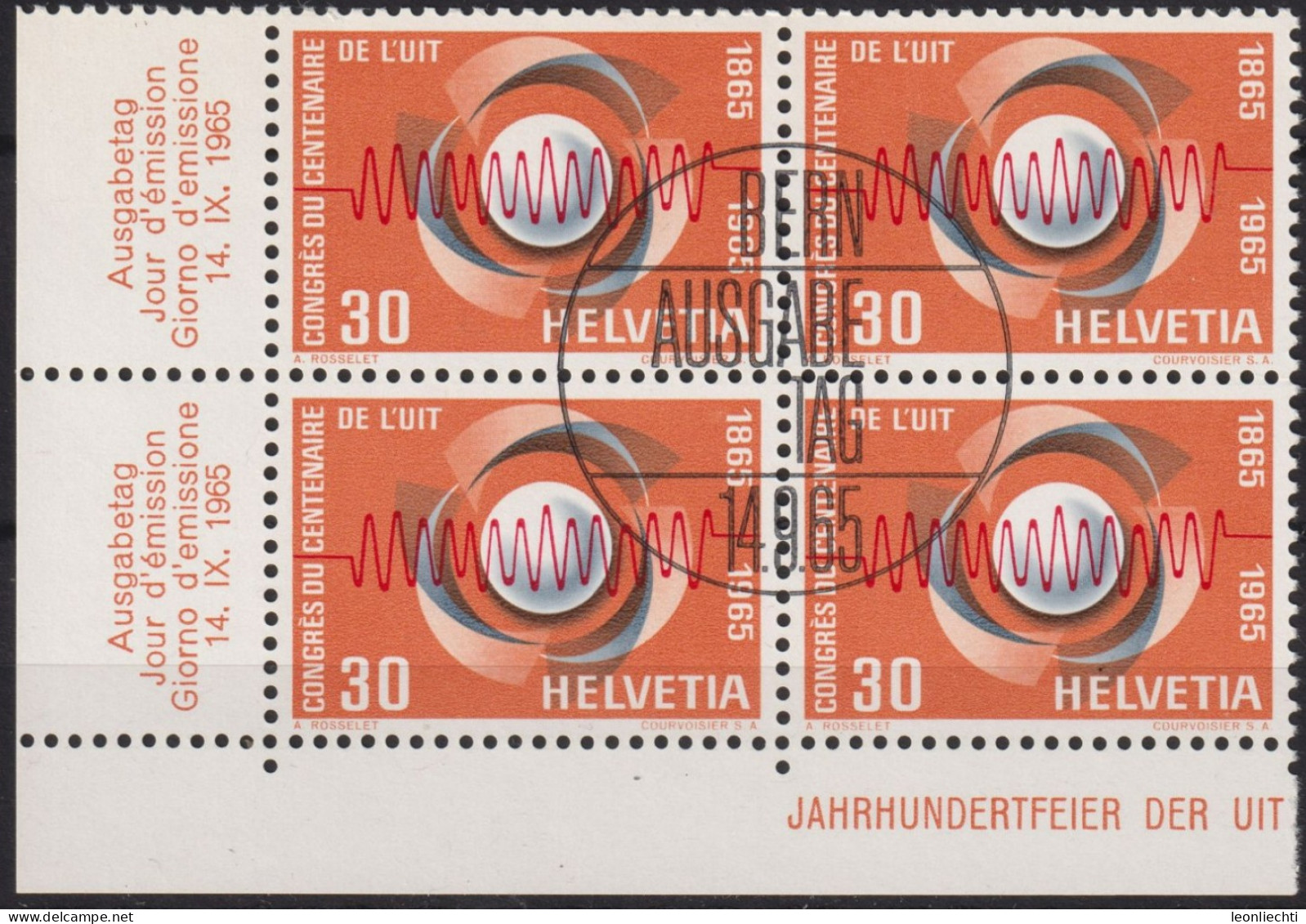 1965 Schweiz ° Mi:CH 824, Yt:CH 757, Zum:CH 437, UIT Kongress ( ° Bern ET ) - Used Stamps