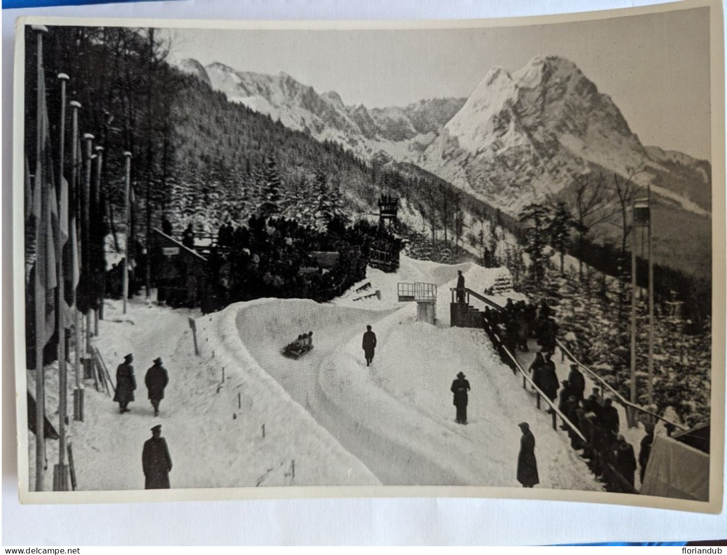 CP - Grand Format Sammelwerk 13 Olympia 1936 Bild 58 Gruppe 53 Luge - Giochi Olimpici