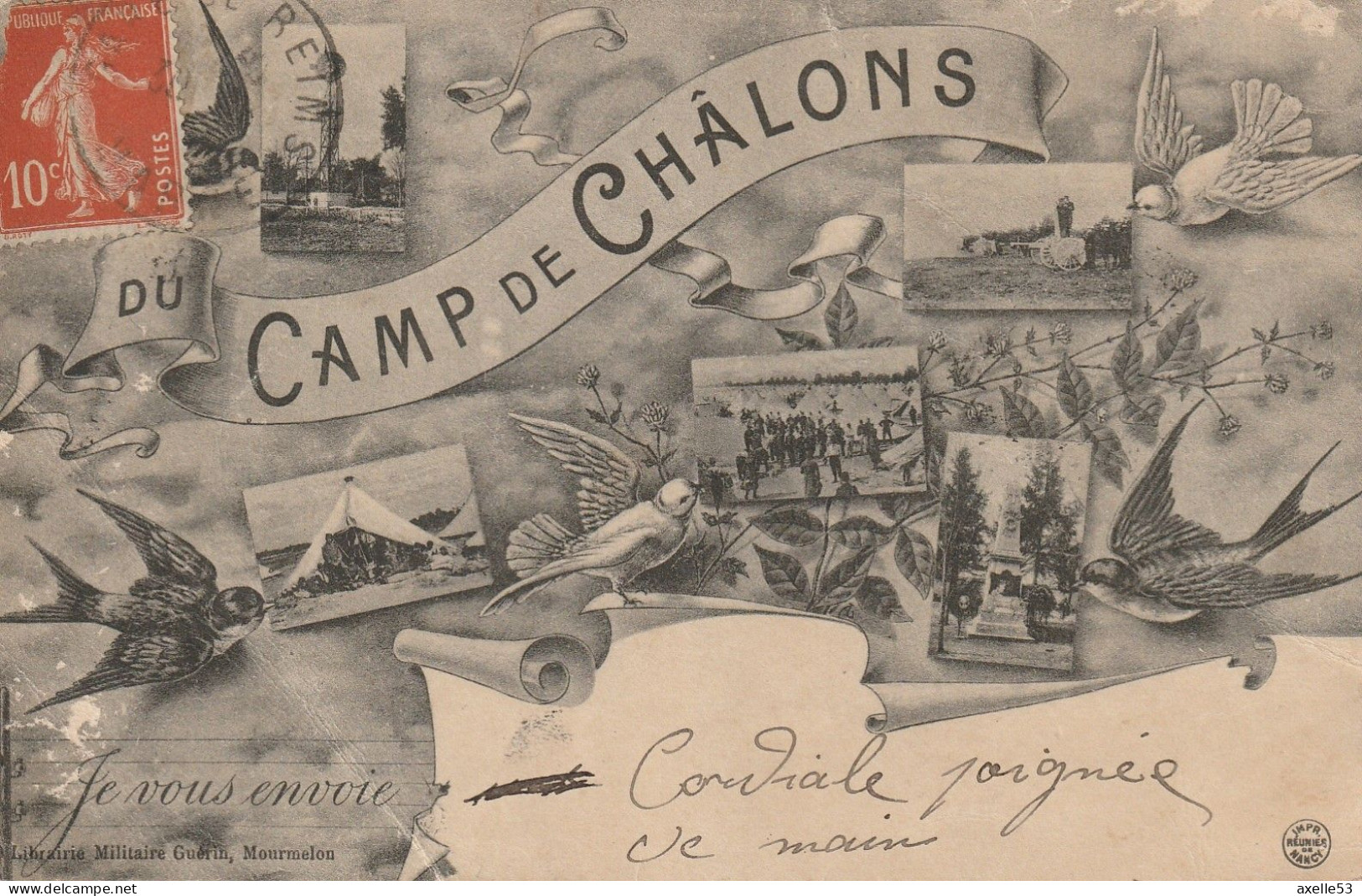 Camp-de-Châlons 51 (10195) Du Camp-de-Châlons Je Vous Envoie - Camp De Châlons - Mourmelon