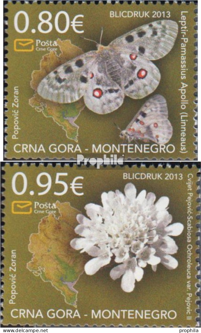 Montenegro 326-327 (kompl.Ausg.) Postfrisch 2013 Fauna Und Flora - Montenegro