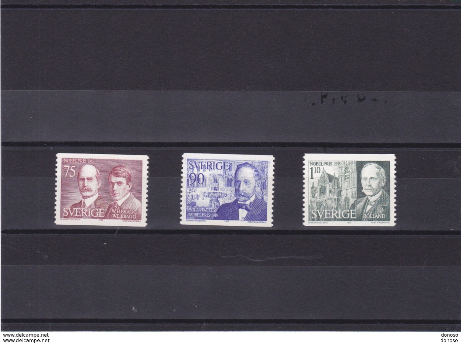 SUEDE 1975 PRIX NOBEL  Yvert 911-913, Michel 932-934 NEUF** MNH - Unused Stamps