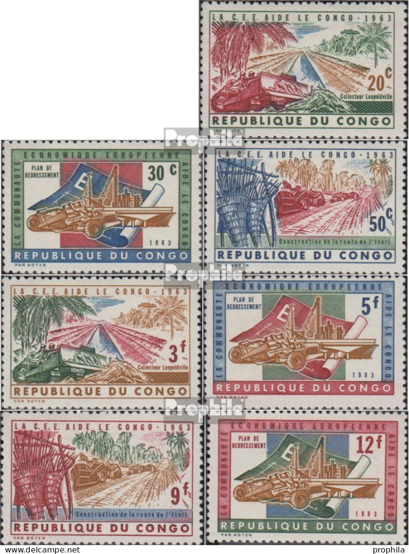 Kongo (Kinshasa) 131-137 (kompl.Ausg.) Postfrisch 1963 Kongo-Hilfe Der EWG - Sonstige & Ohne Zuordnung