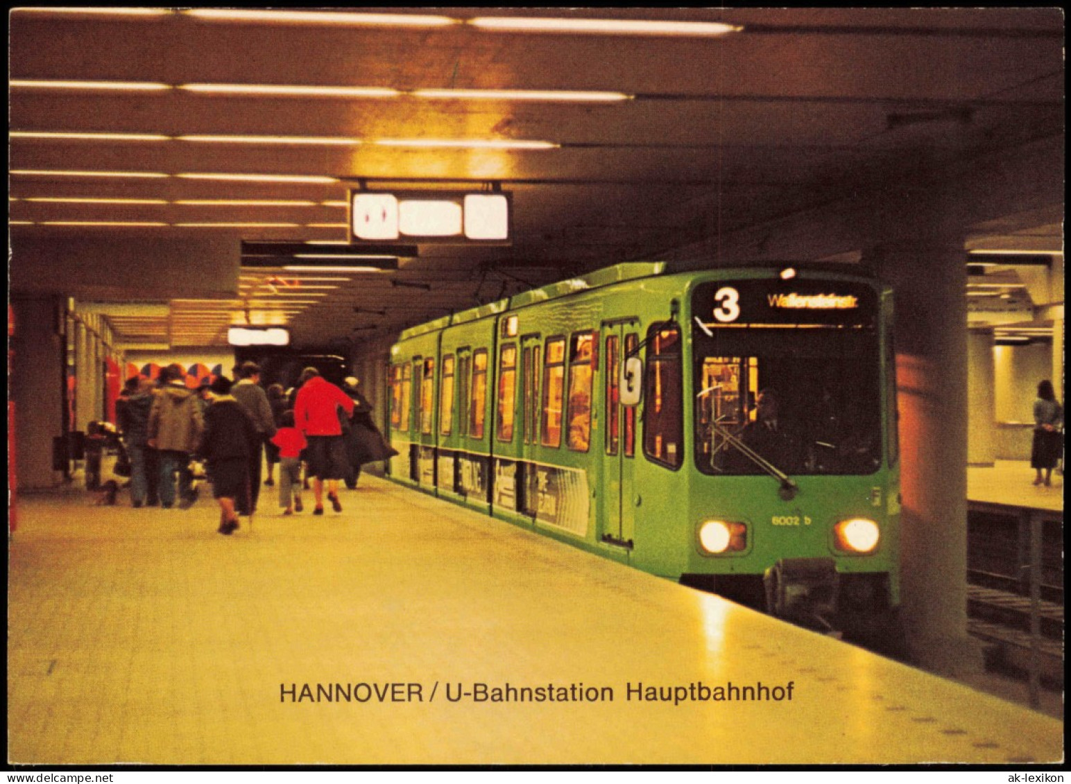 Ansichtskarte Hannover U-Bahnstation Hauptbahnhof 1980   Mit Sonderstempel - Hannover