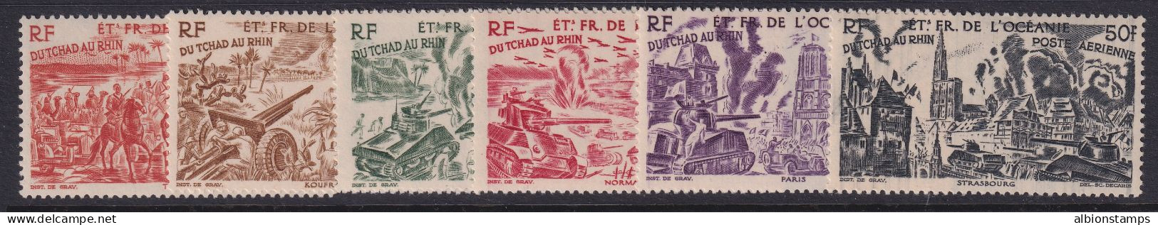 French Polynesia, Scott C11-C16 (Yvert PA20-PA25), MLH - Airmail