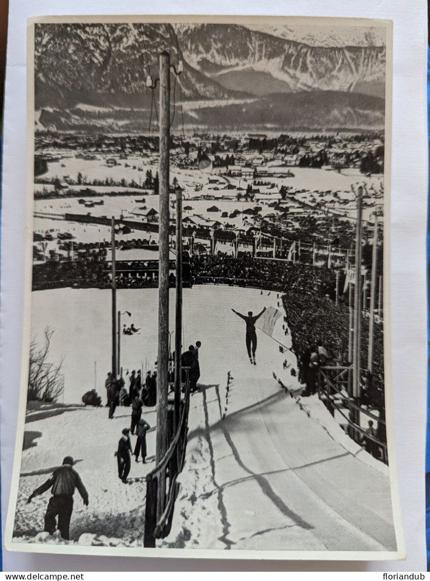 CP - Grand Format Sammelwerk 13 Olympia 1936 Bild 16 Gruppe 55 Saut à Ski - Olympische Spiele