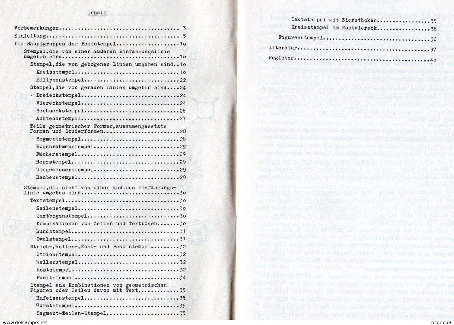 Anderson, Die Bezeichnung Der Poststempelformen, 41 S. - Otros & Sin Clasificación