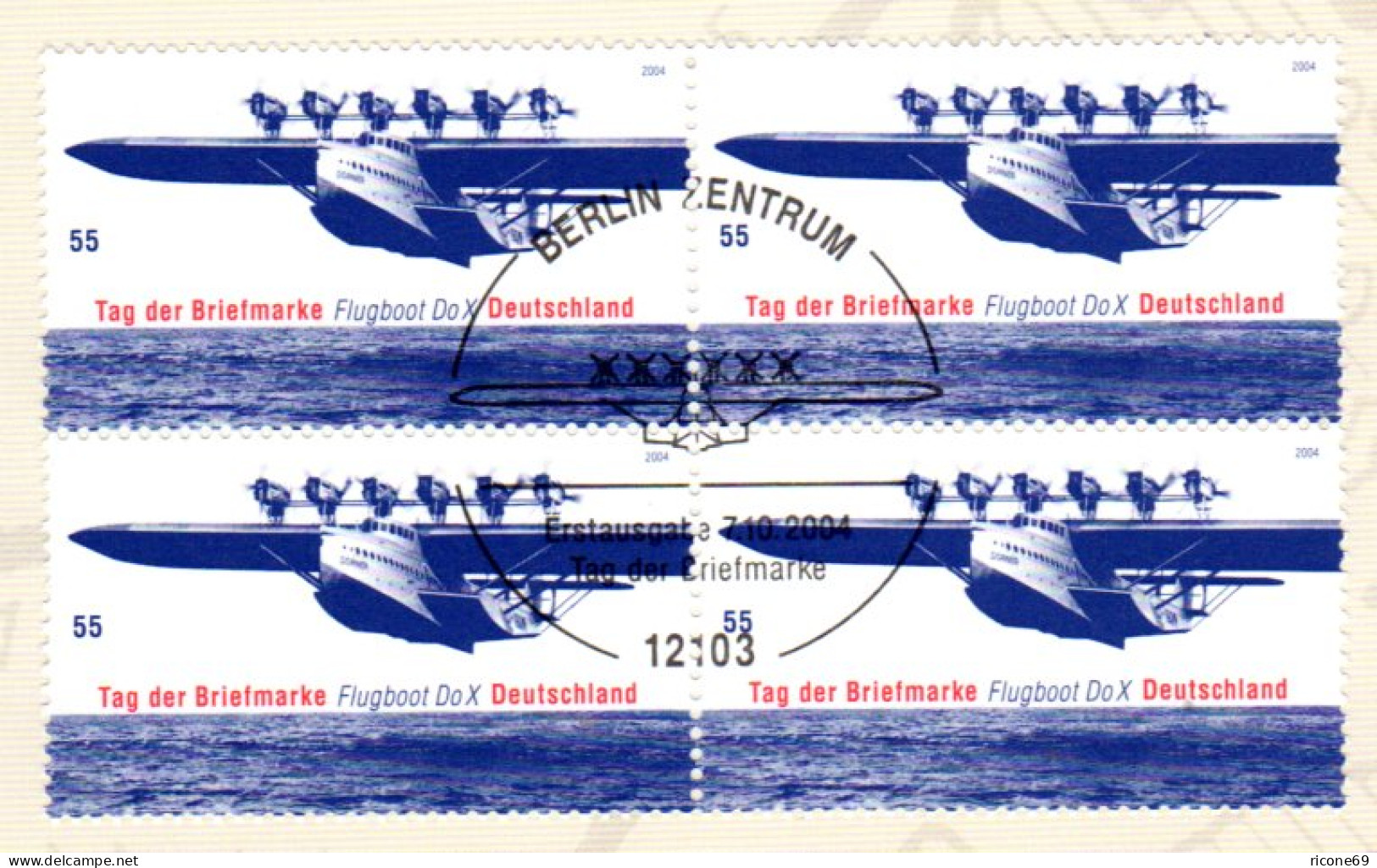 BRD 2428, Flugboot DoX, Sonderfaltblatt D. Dt. Post M. FDC Sondersempel - Lettres & Documents