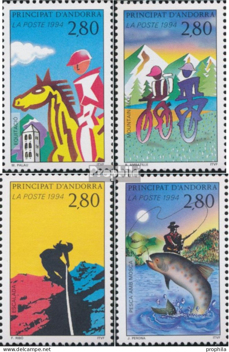 Andorra - Französische Post 468-471 (kompl.Ausg.) Postfrisch 1994 Sport - Ongebruikt