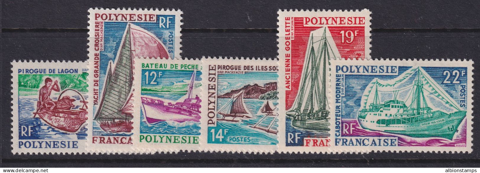 French Polynesia, Scott 217-222, MLH - Neufs