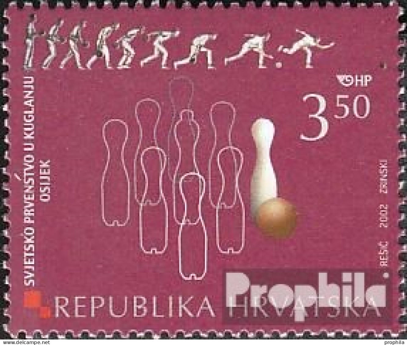 Kroatien 614 (kompl.Ausg.) Postfrisch 2002 Asphaltkegeln - Kroatien