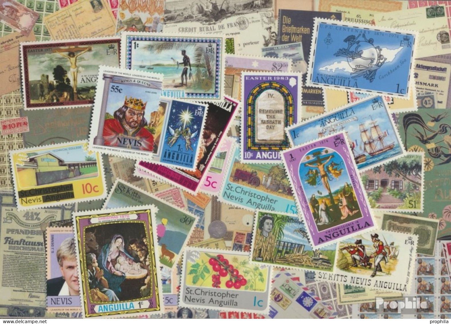 St. Kitts,Chistopher,Nev.,Ang. Briefmarken-25 Verschiedene Marken - St.Kitts And Nevis ( 1983-...)