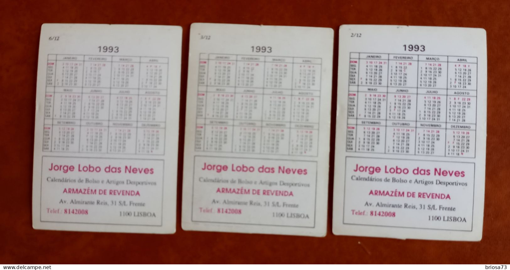 3 Calendriers De Poche Bruce Springsteen - Tamaño Pequeño : 1981-90